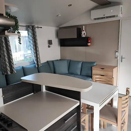 Mobilhome 741 Les Charmettes,3ch,2sdb,lave Linge,lave Vaisselle,clim,2wc Kemping