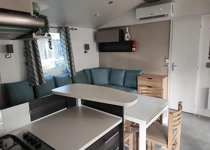 Mobilhome 741 Les Charmettes,3ch,2sdb,lave Linge,lave Vaisselle,clim,2wc Parque de Campismo