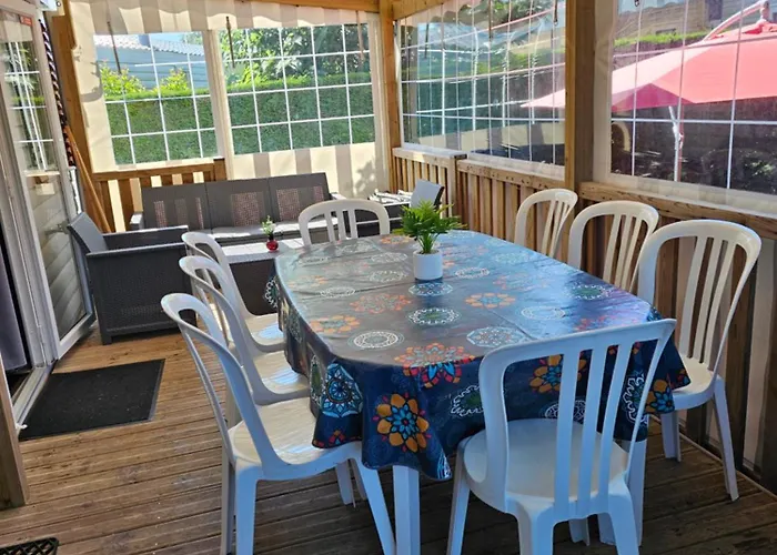 Mobilhome 741 Les Charmettes,3ch,2sdb,lave Linge,lave Vaisselle,clim,2wc